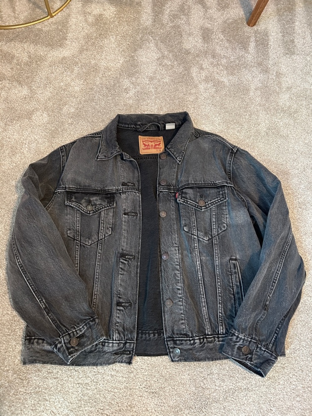 Levi's Black Washed Denim Jacket